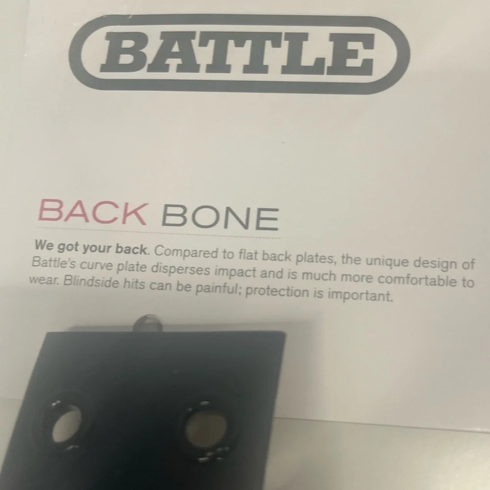 Battle Pink Money Football Back Plate Youth